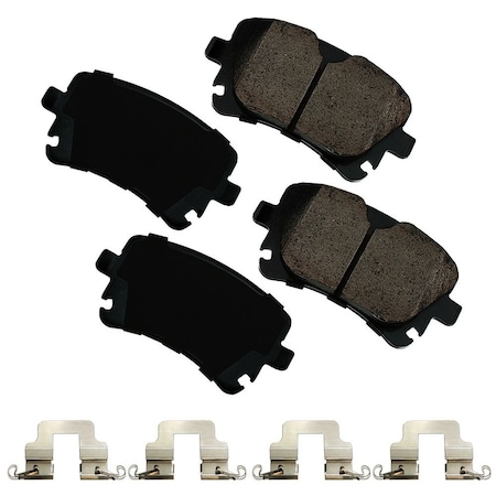Akebono Euro Akebono EUR1018A Euro Ultra Premium Ceramic Pads EUR1018A